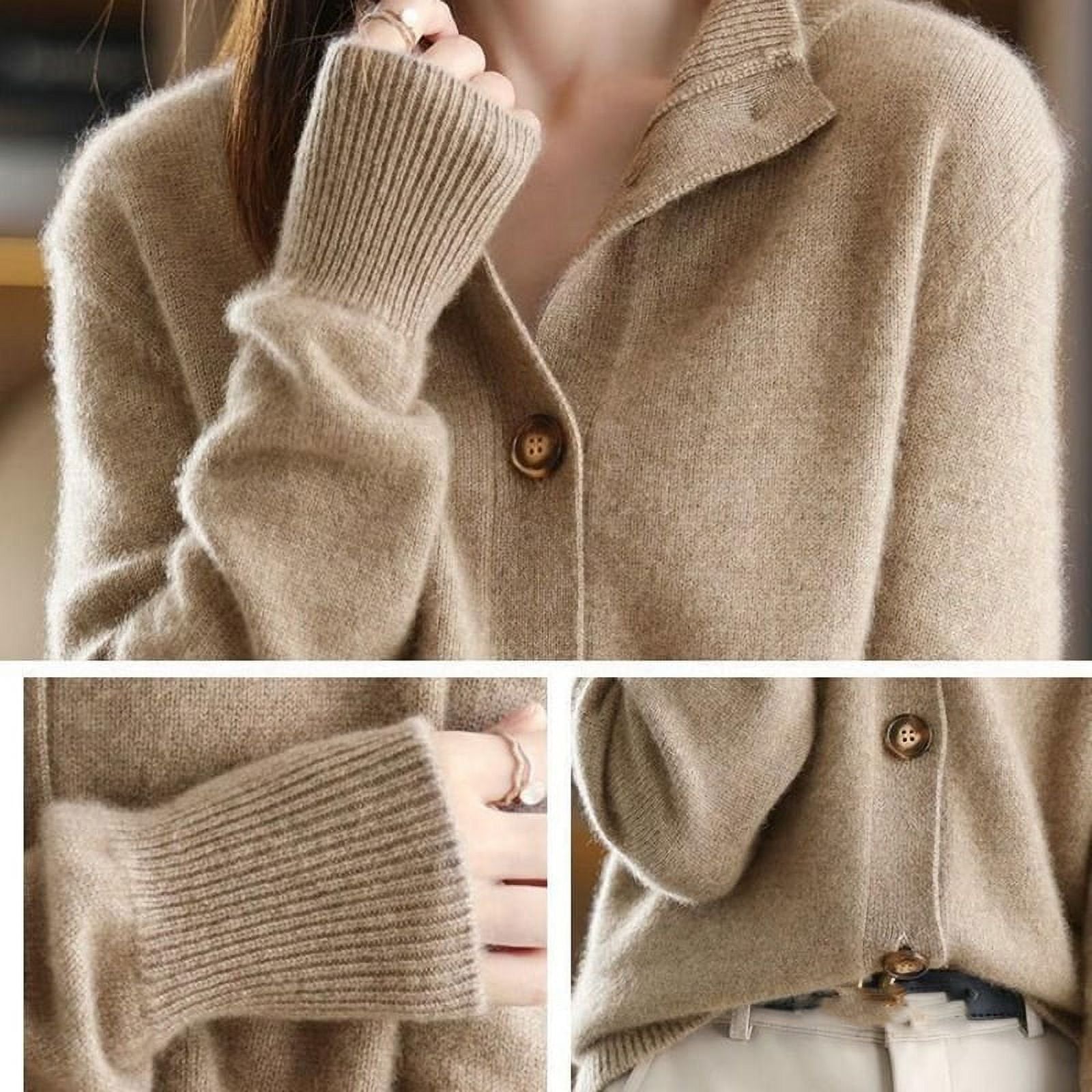 Dames Gebreide Pullover | Lang, Knoopsluiting