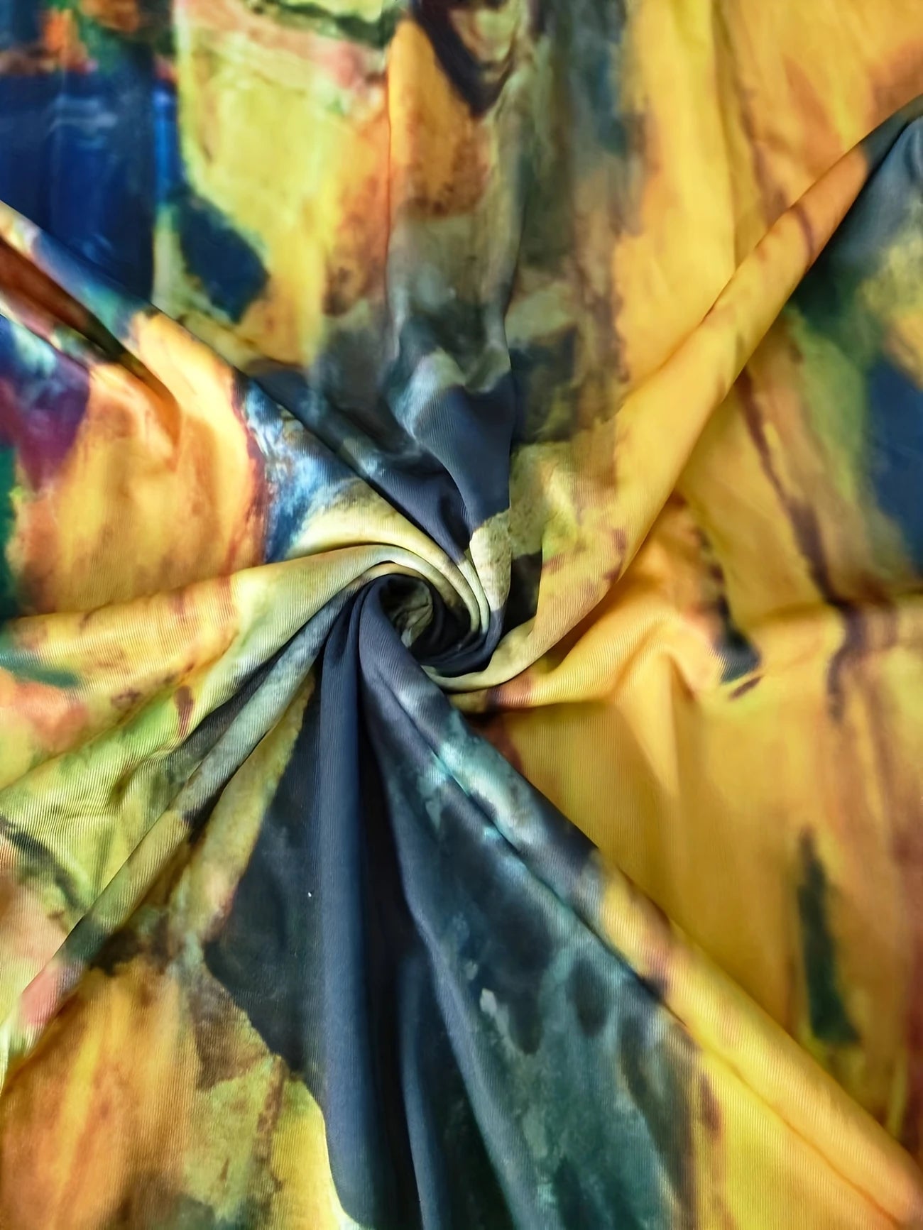 Dames Luchtige abstracte zomerjurk | Midi