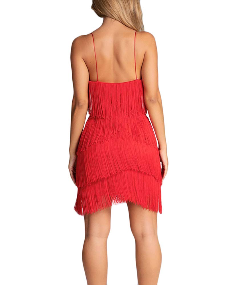 Dames Sexy Franje Cocktailjurk | Mini