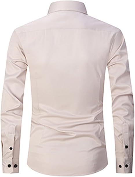 Heren Langarm Overhemd | Slim Fit, Knopen
