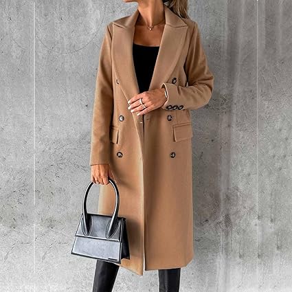 Dames Winter Mantel | Lang, Dubbelrijig