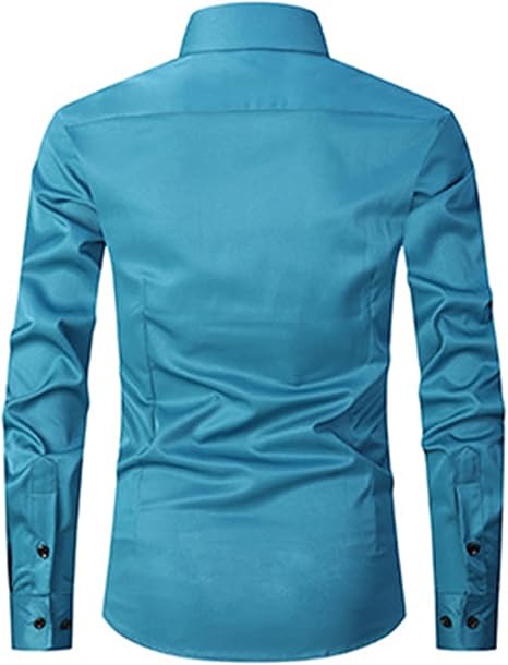 Heren Langarm Overhemd | Slim Fit, Knopen