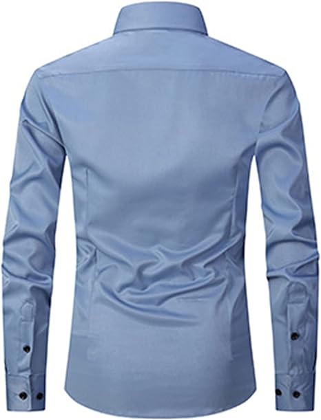 Heren Langarm Overhemd | Slim Fit, Knopen
