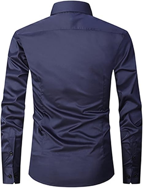 Heren Langarm Overhemd | Slim Fit, Knopen