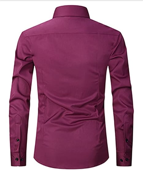 Heren Langarm Overhemd | Slim Fit, Knopen