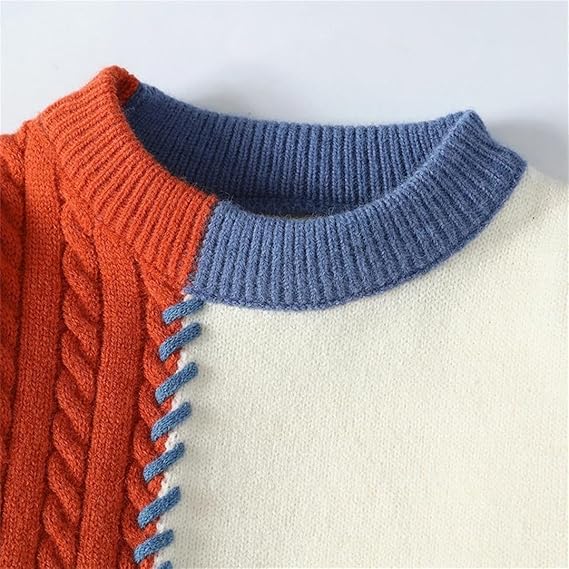 Heren Winter Trui | Patchwork, Lang