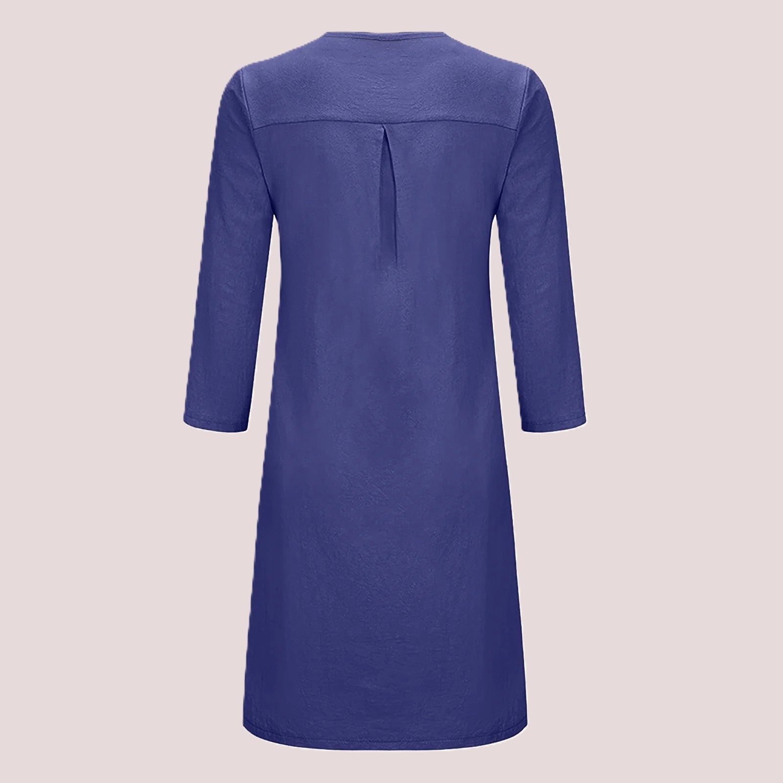 Dames Linnen Zomerjurk | Midi