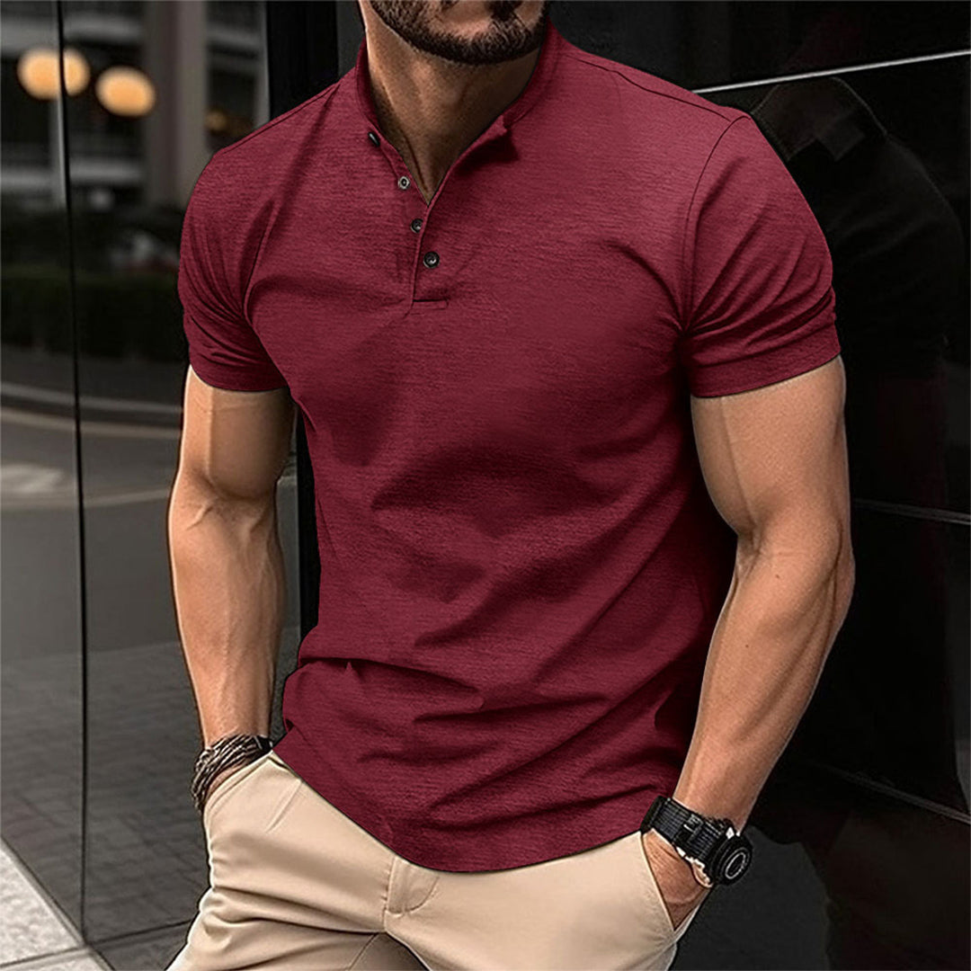 Heren Modern Polohemd | Korte Mouwen