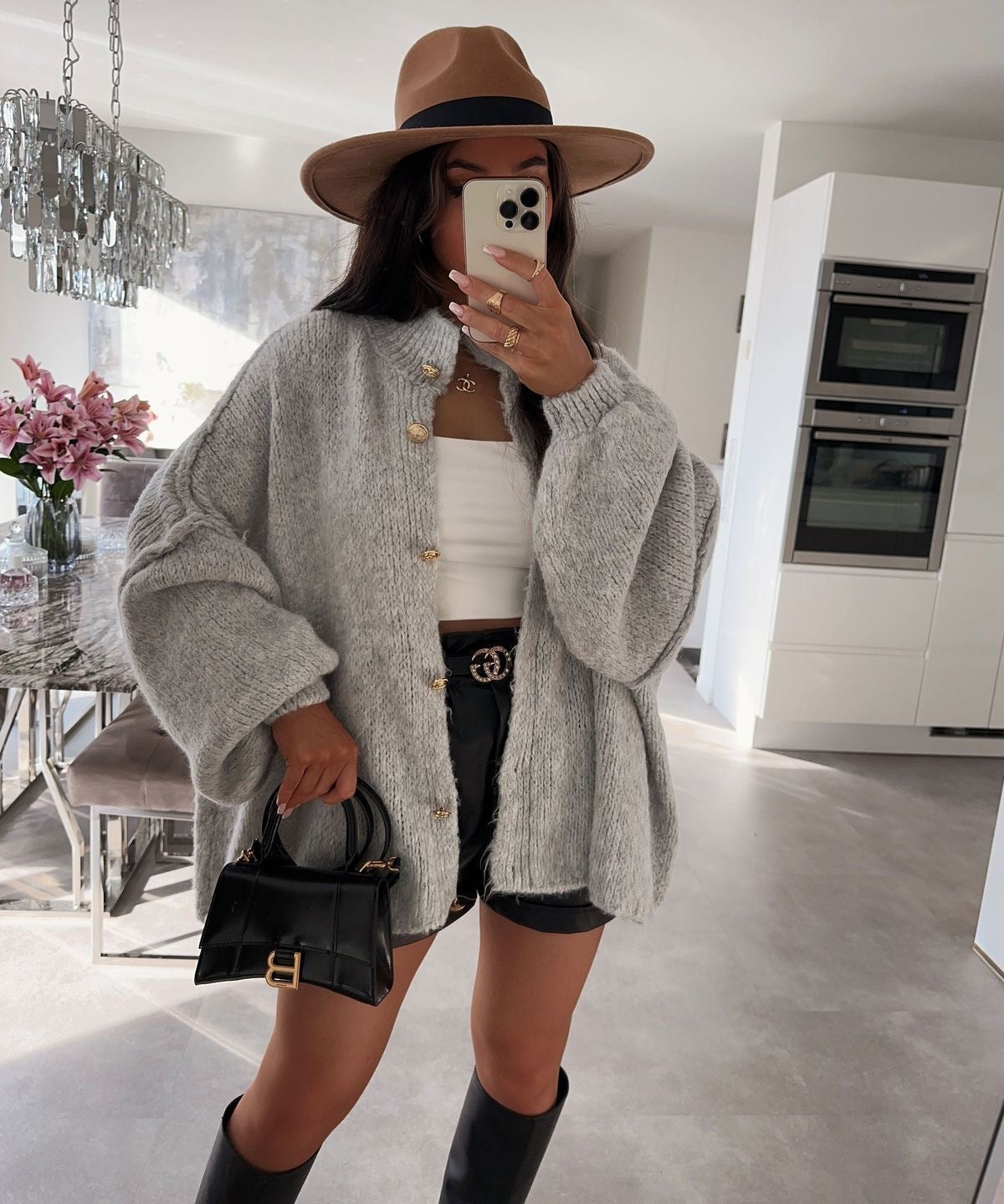 Dames Lang Gebreid Vest | Oversized en Warm
