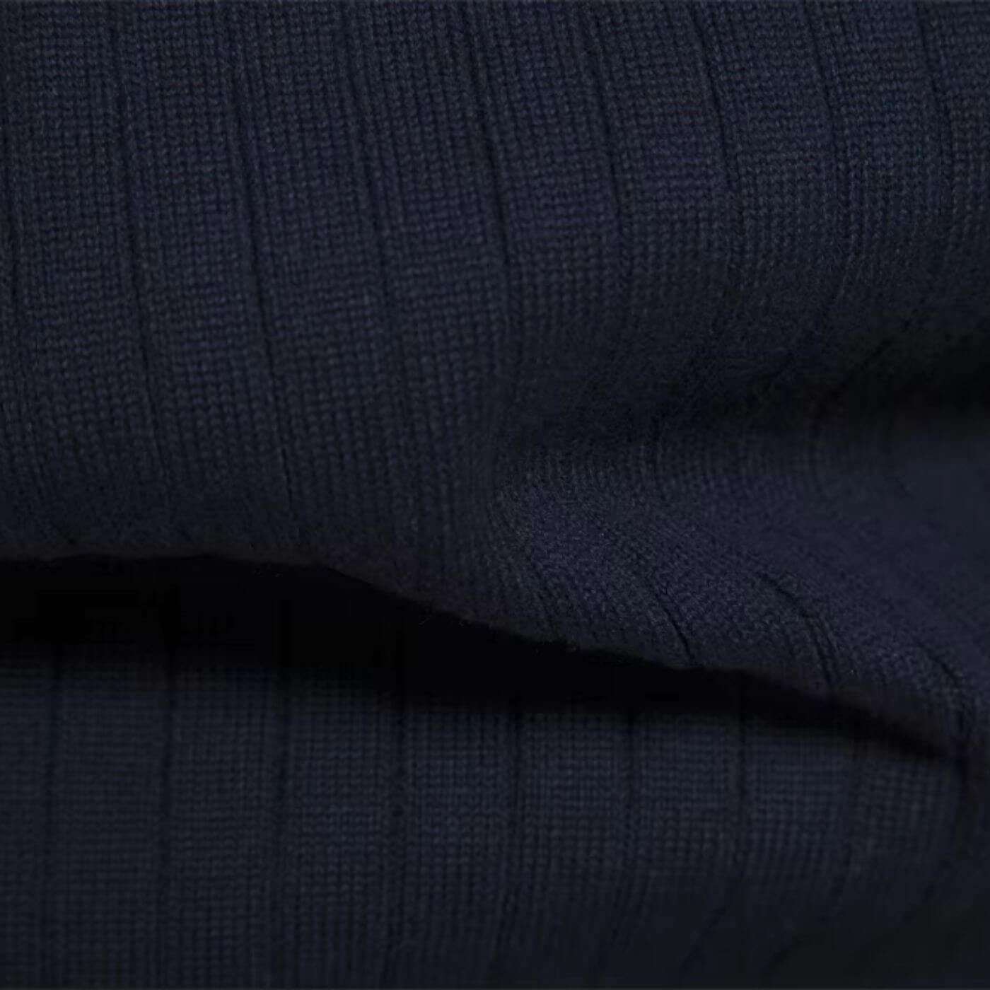 Heren Strak Gebreide Pullover | Zipper, Lang