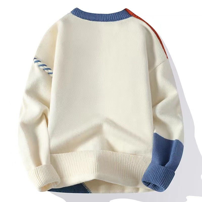 Heren Winter Trui | Patchwork, Lang