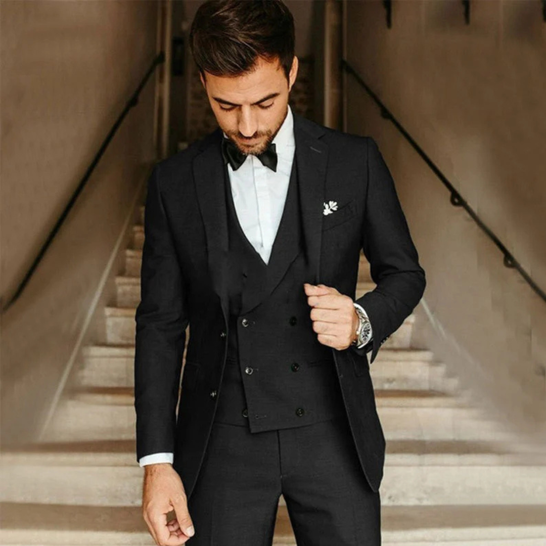Heren Klassiek Driedelig Pak | Dubbel Gilet, Slim Fit