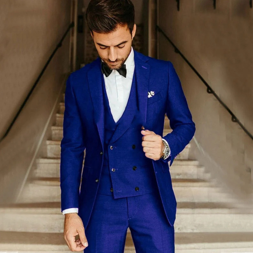 Heren Klassiek Driedelig Pak | Dubbel Gilet, Slim Fit