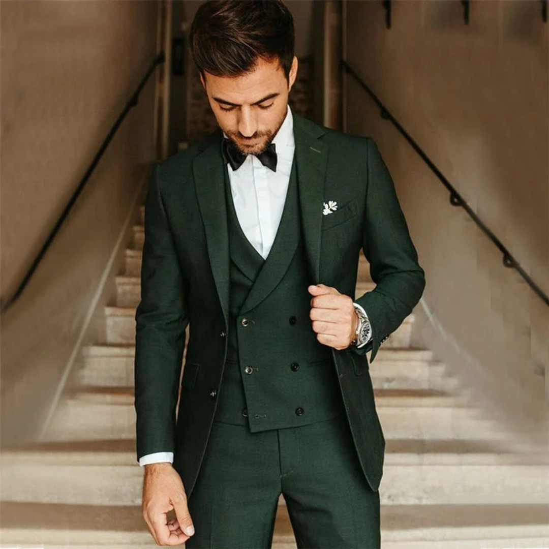 Heren Klassiek Driedelig Pak | Dubbel Gilet, Slim Fit