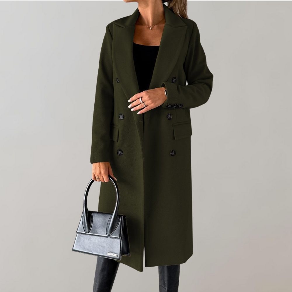 Dames Winter Mantel | Lang, Dubbelrijig