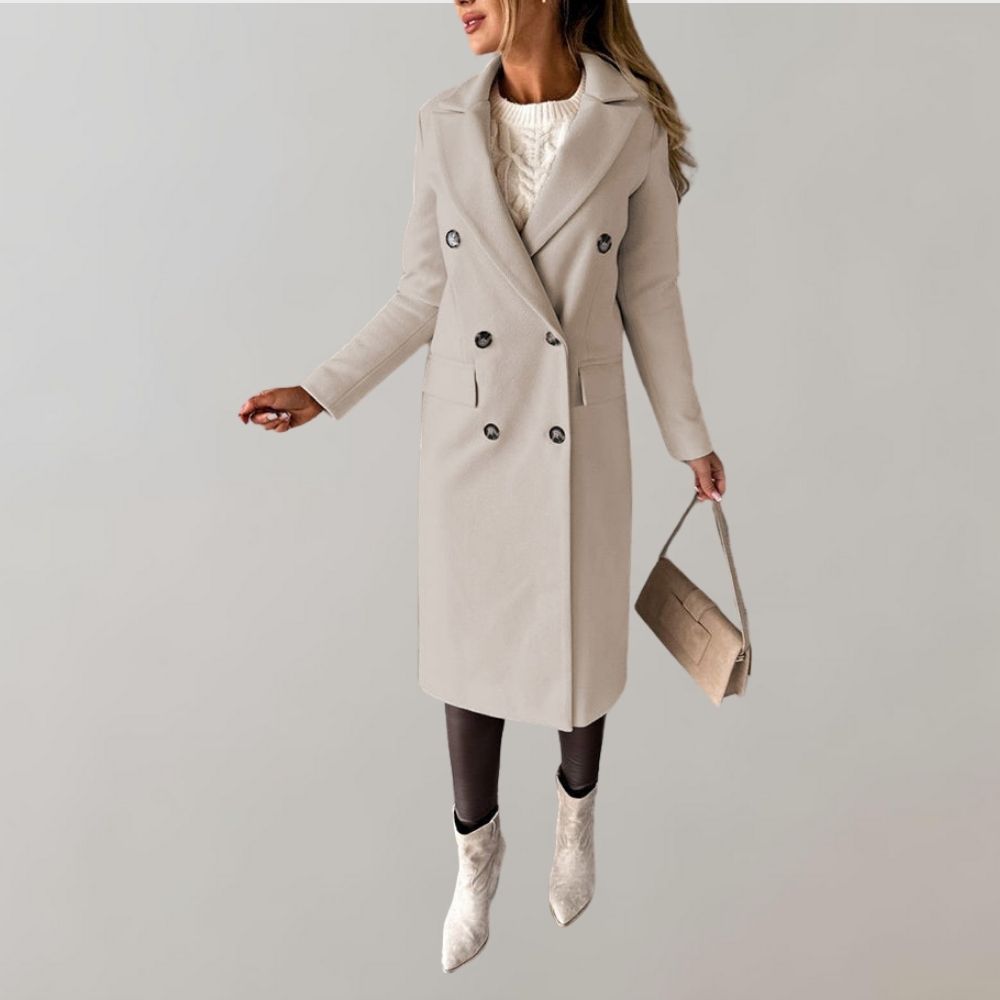 Dames Winter Mantel | Lang, Dubbelrijig