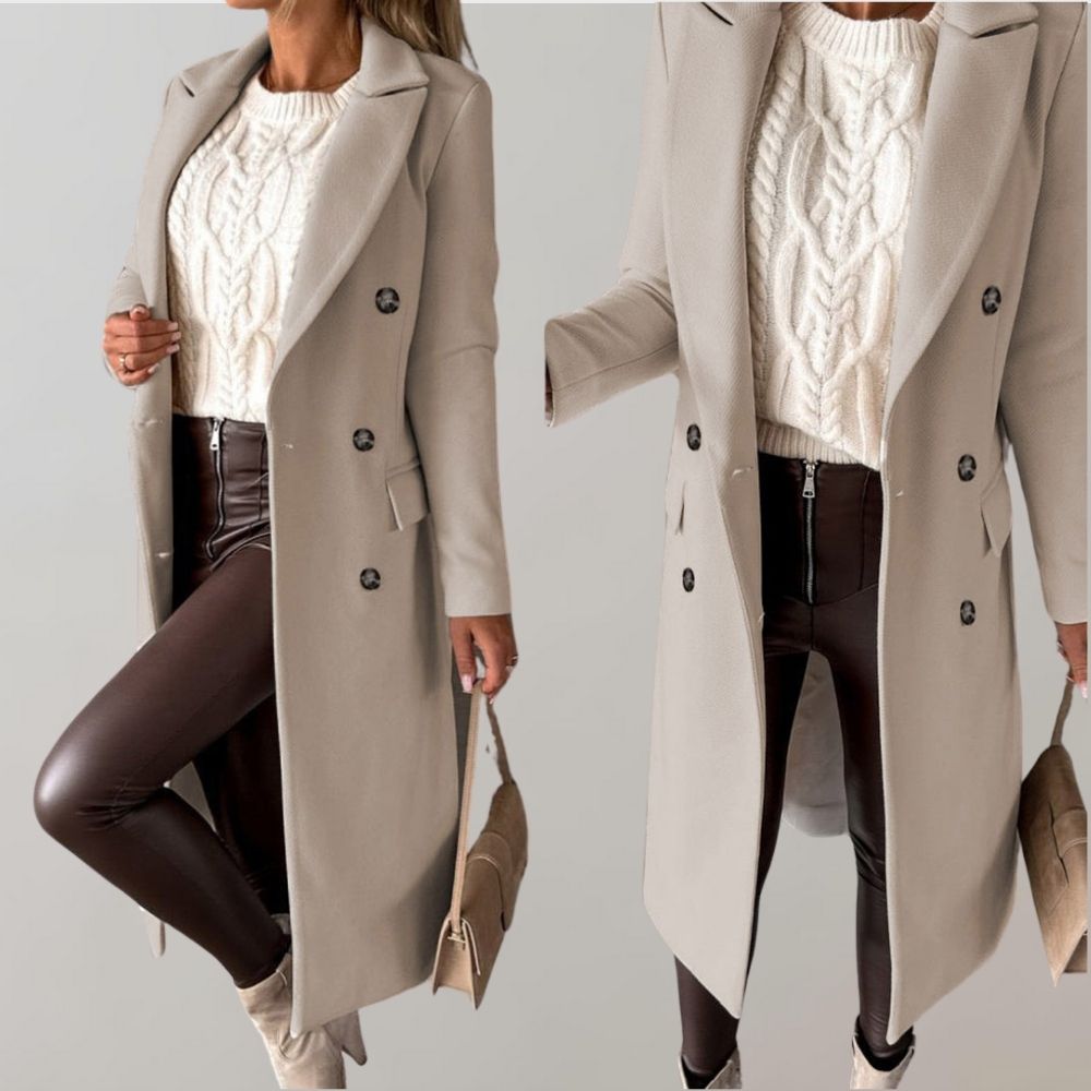 Dames Winter Mantel | Lang, Dubbelrijig