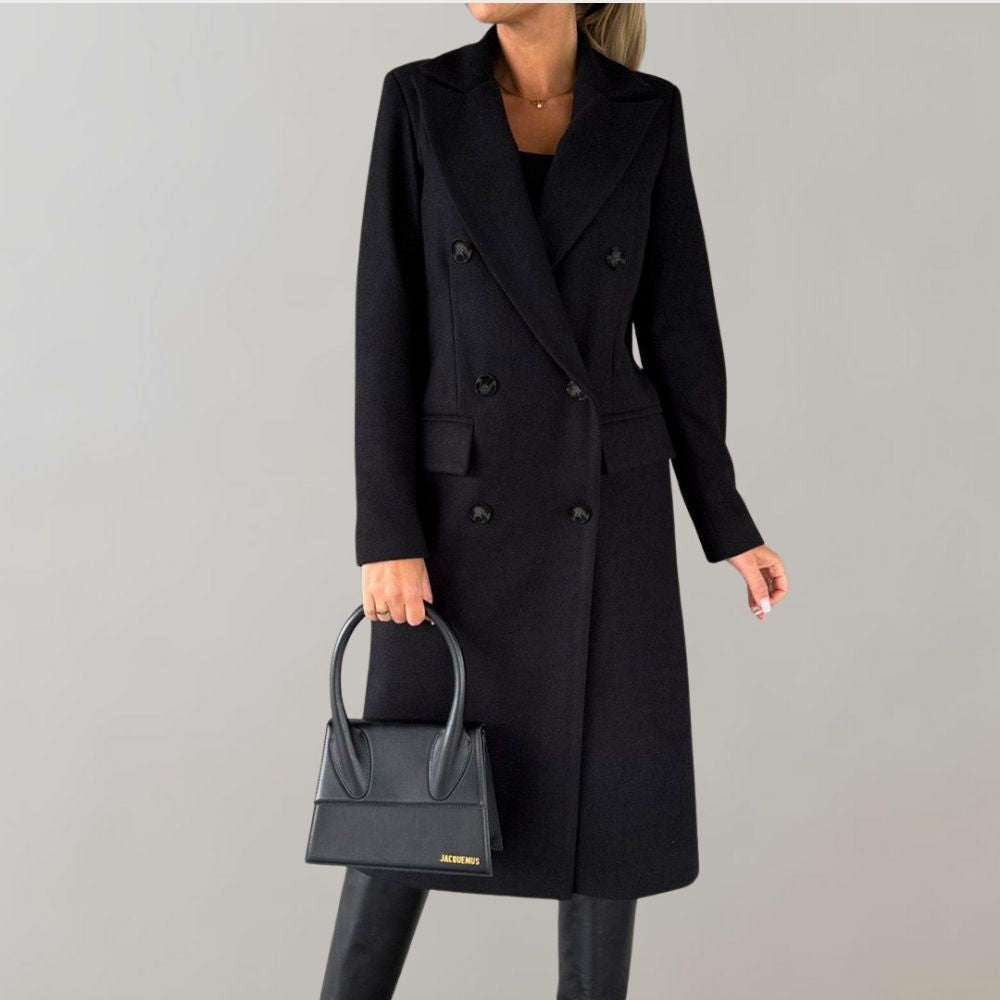 Dames Winter Mantel | Lang, Dubbelrijig