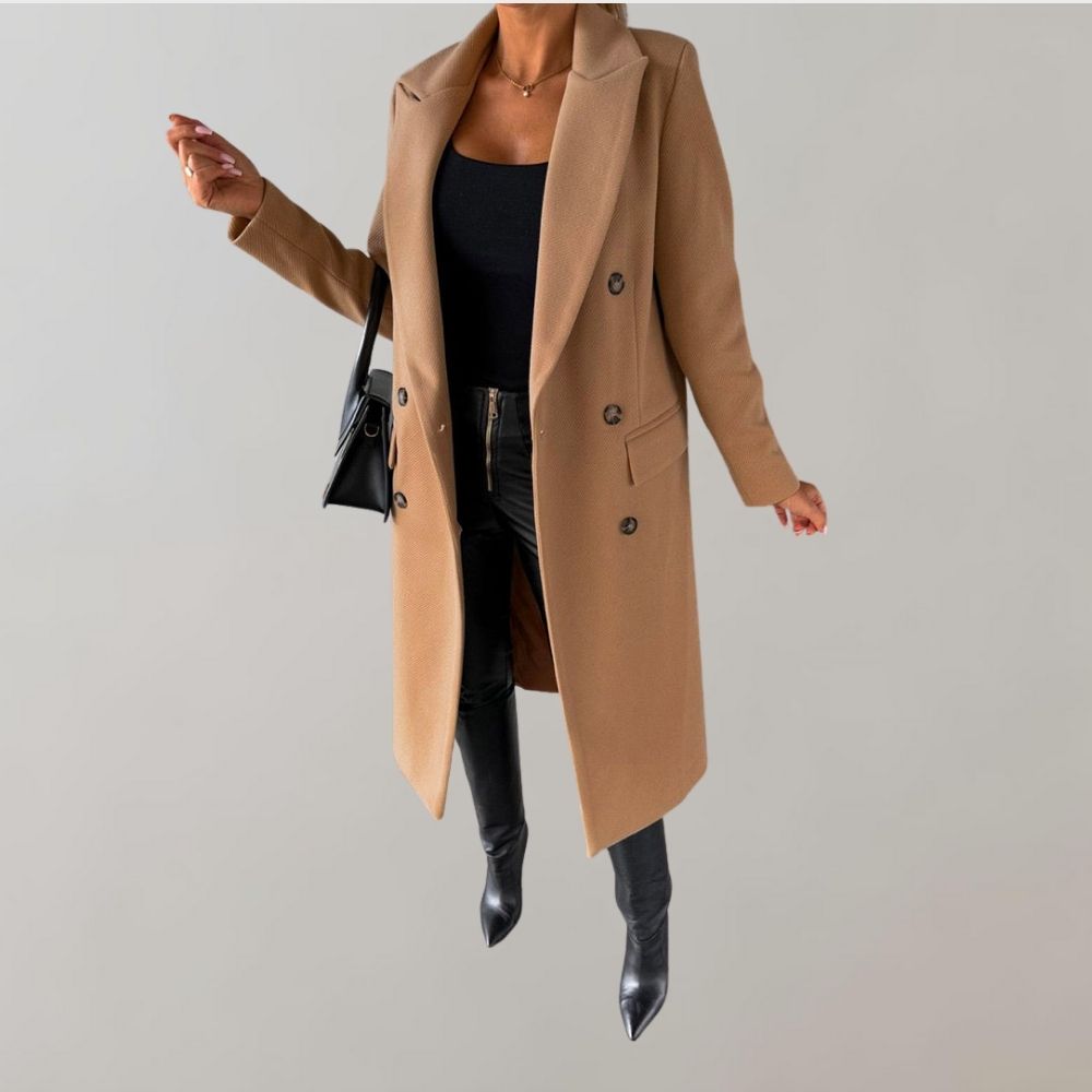 Dames Winter Mantel | Lang, Dubbelrijig