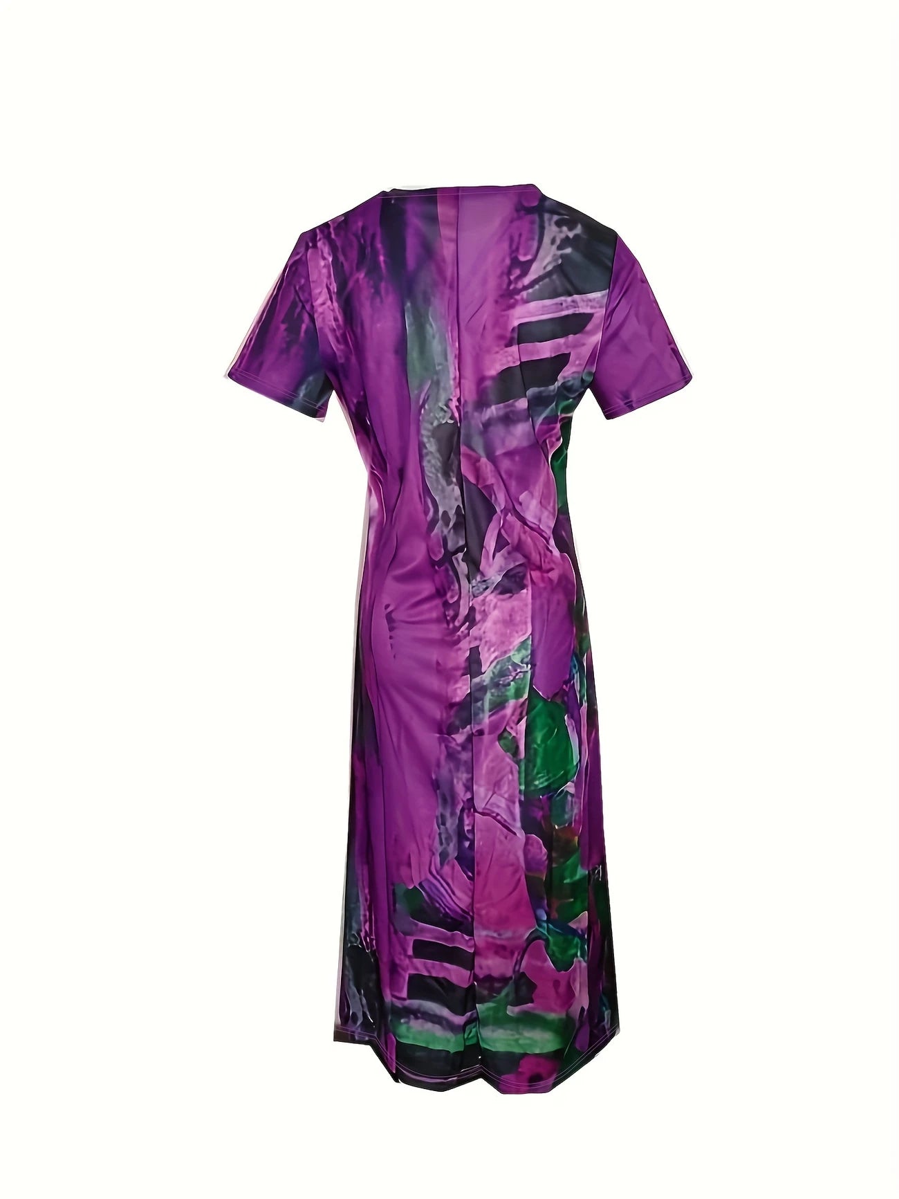 Dames Luchtige abstracte zomerjurk | Midi