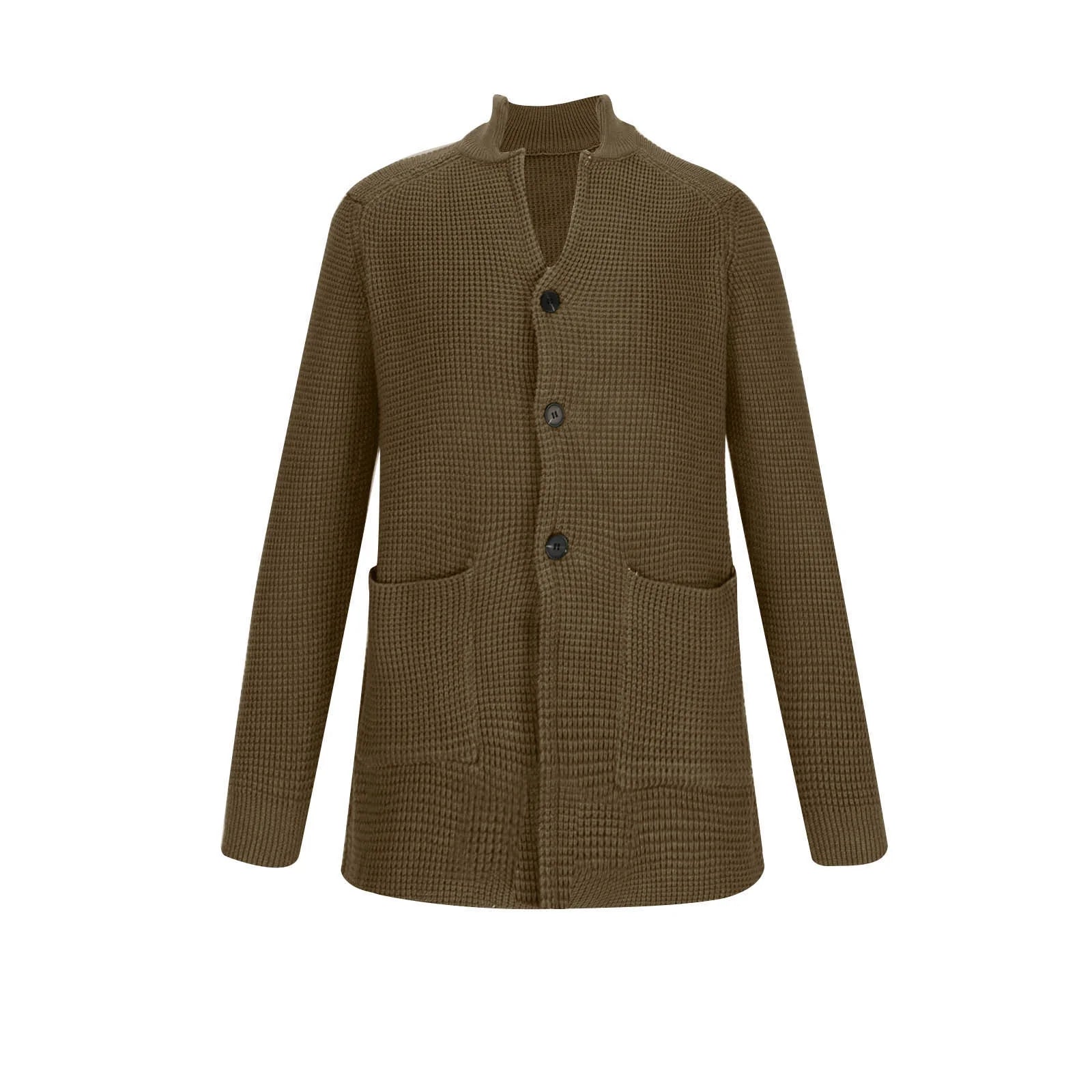 Heren Gebreide Cardigan | Lang, Gestructureerd