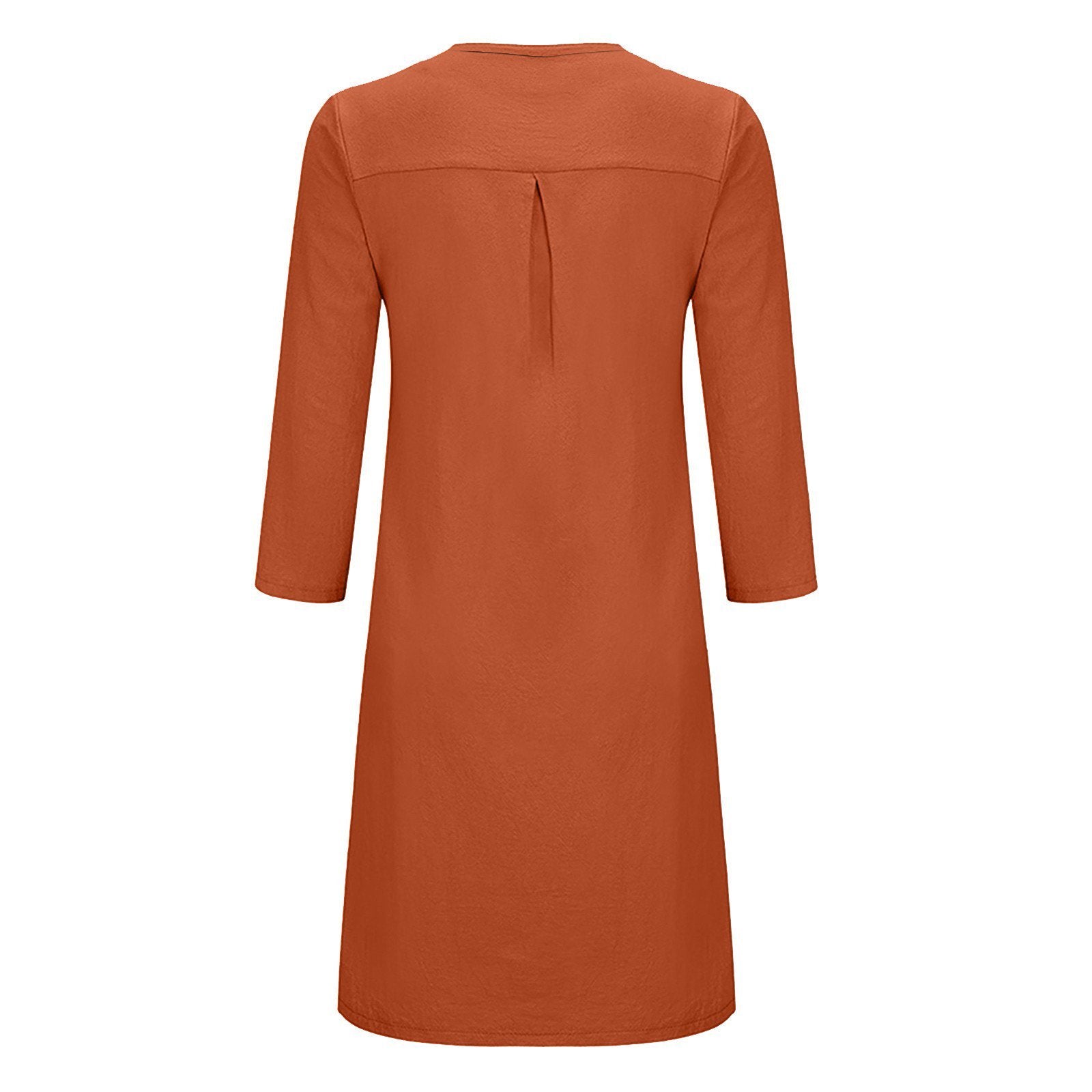 Dames Linnen Zomerjurk | Midi