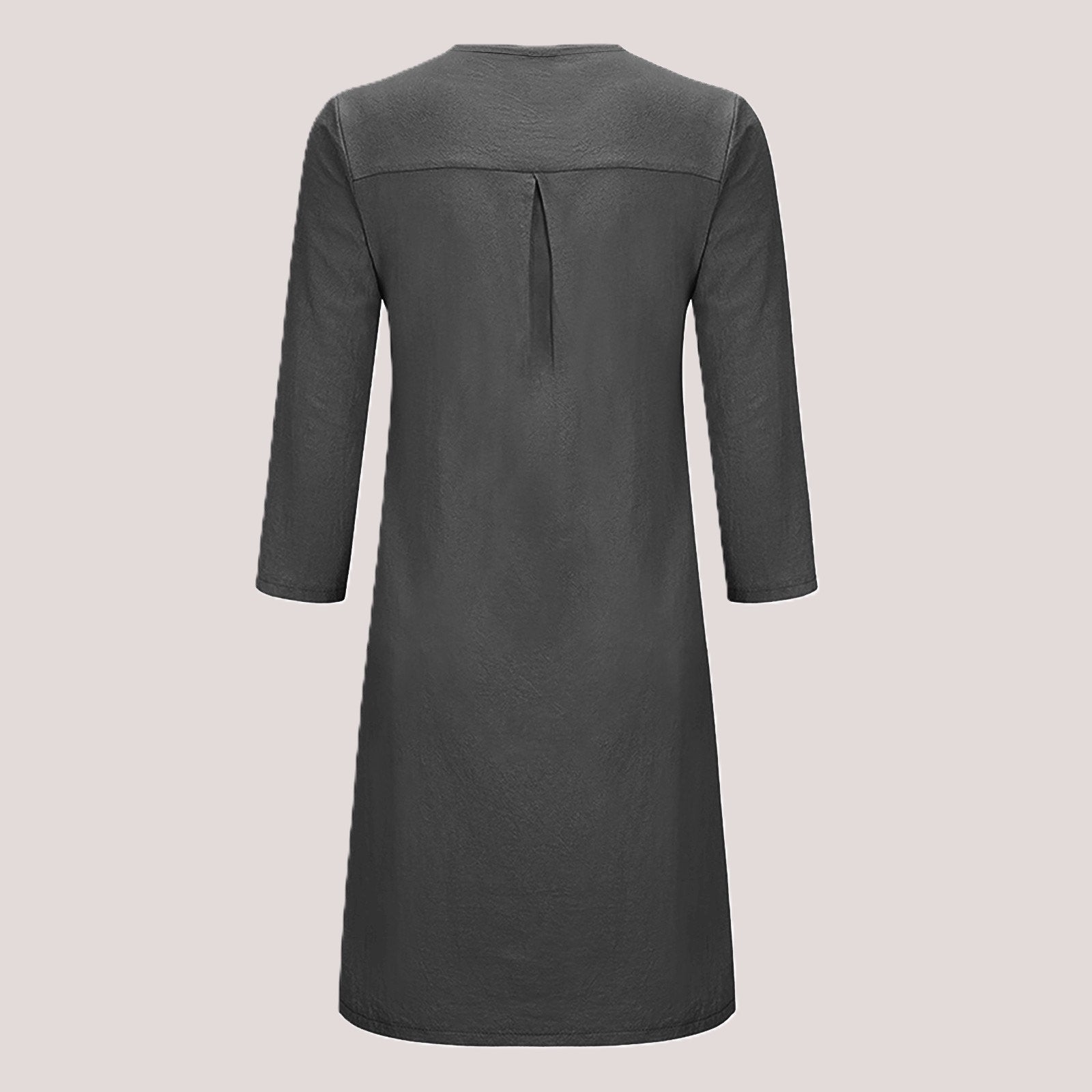Dames Linnen Zomerjurk | Midi