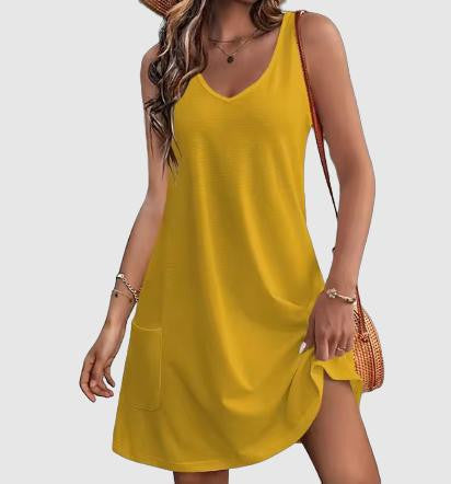Dames Luchtige Strand Zomerjurk | Mini