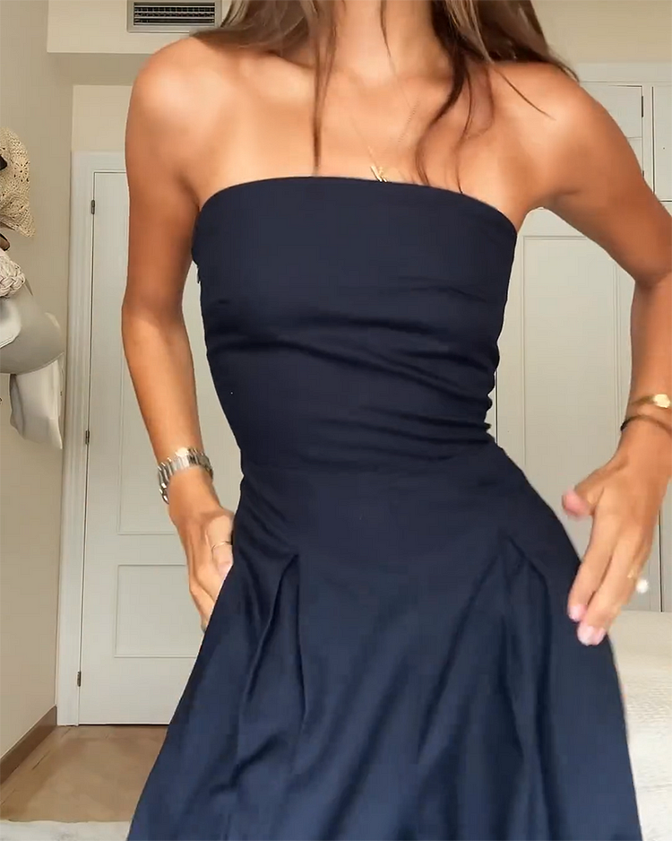 Dames Zomer Jumpsuit | Strapless, Elegant