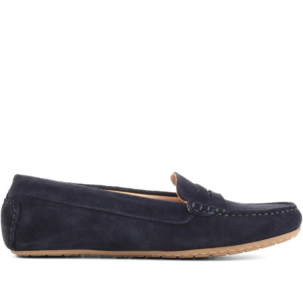 Dames Zomerse Suède Loafers | Comfortabel, Instapmodel