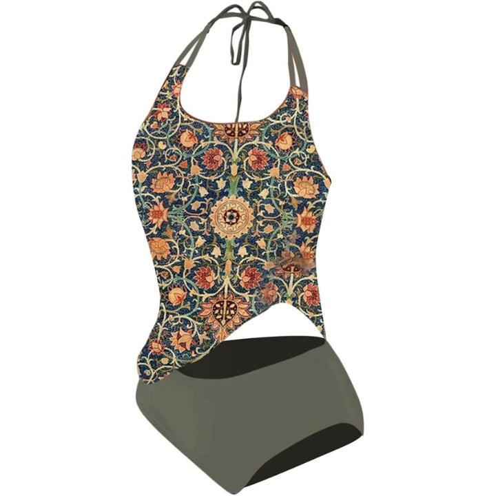 Dames Zomer Tankini | Gekleurd, Met Hoge Taille