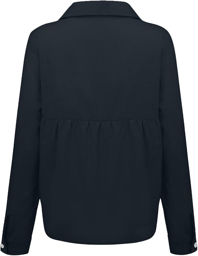 Dames Zomerse Luchtige Blouse | Zwaluwprint, Knoopsluiting