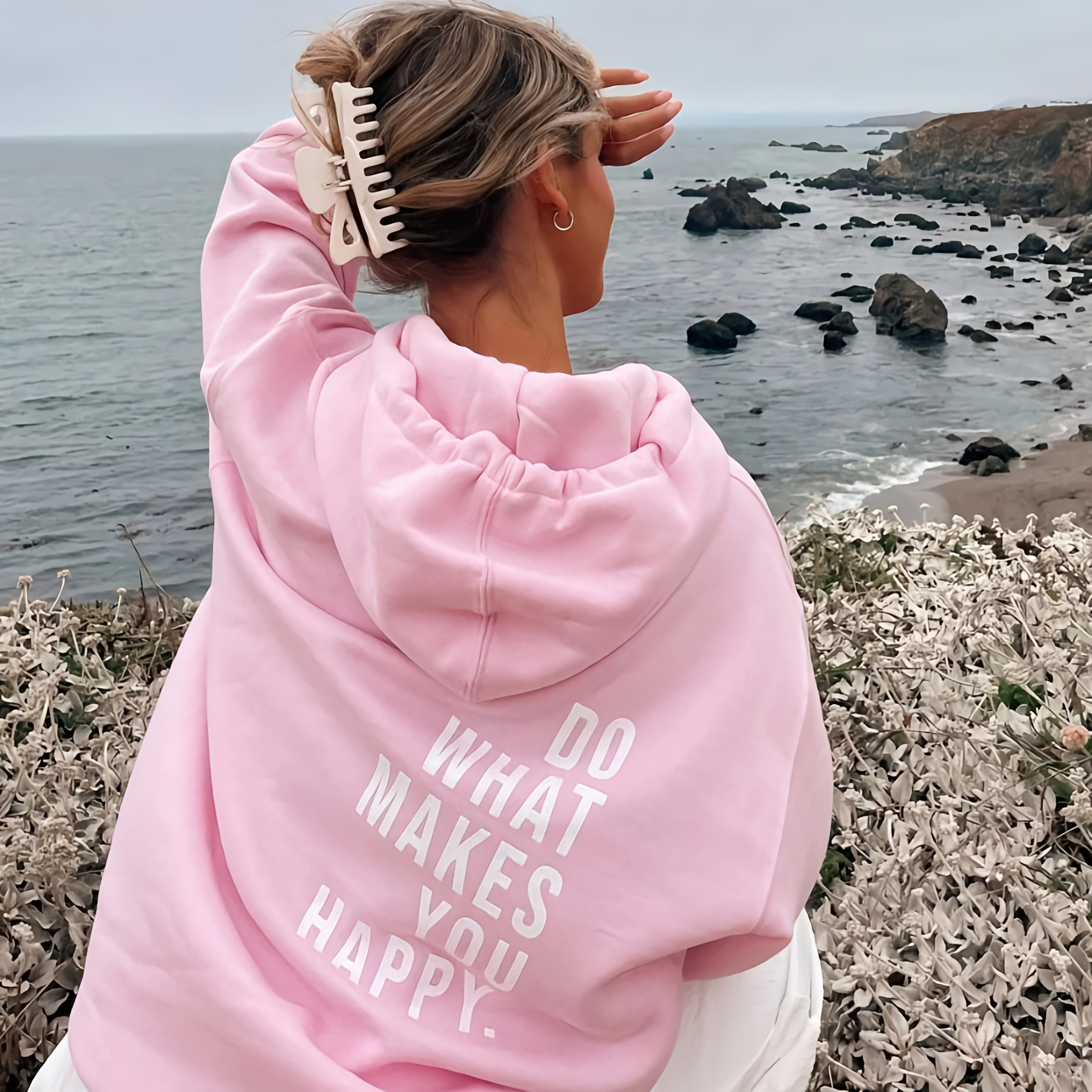 Dames oversized hoodie met print | Comfortabel, casual