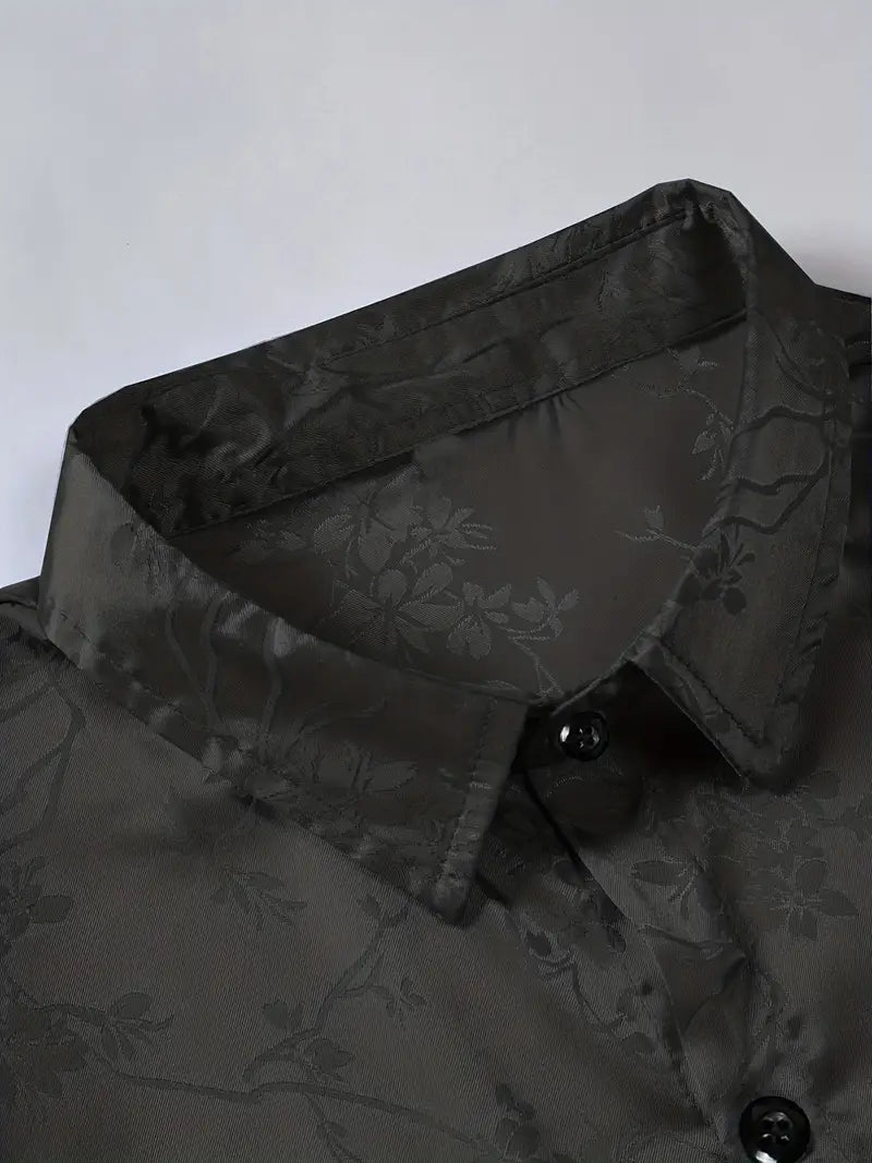 Heren Bedrukt Shirt | Zijdelook