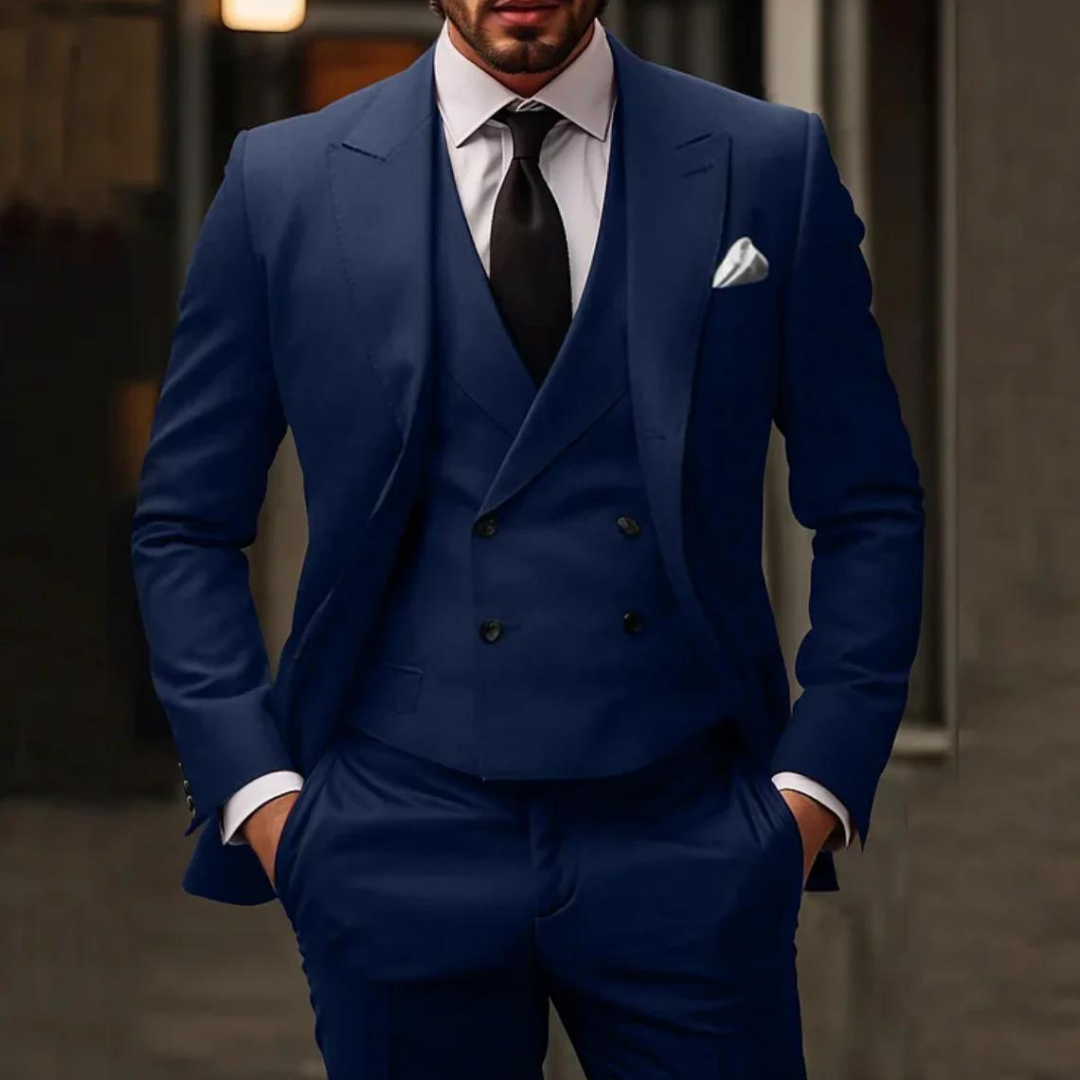 Heren Klassiek Driedelig Pak | Slim Fit, Gilet