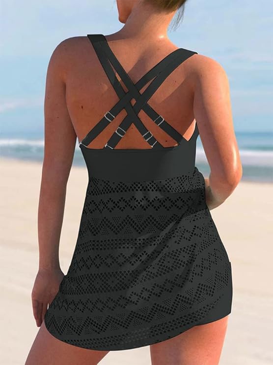 Dames Zomer Badjurk | Zwart, Grote Cups