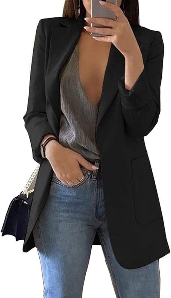 Dames Zomer Blazer | Lang, Zonder Sluiting