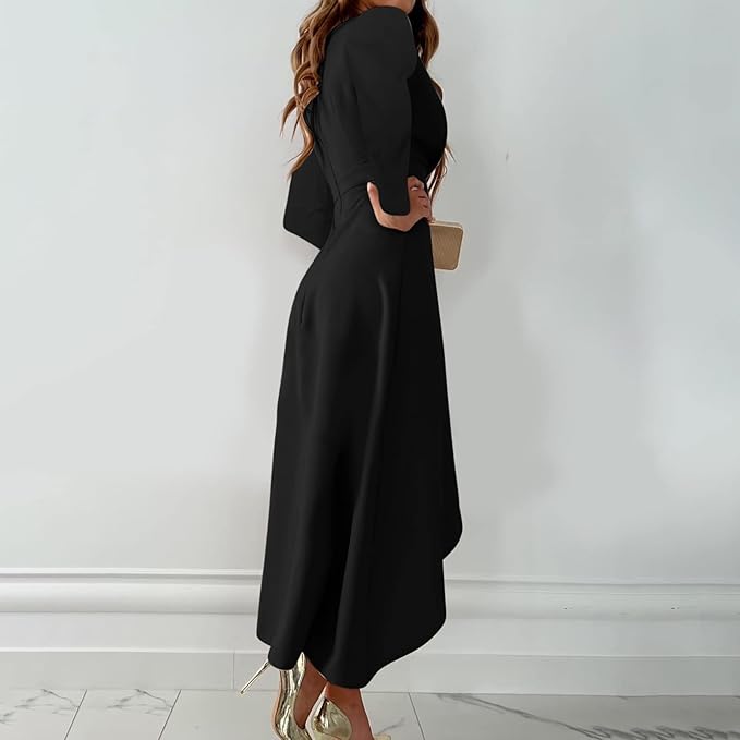 Dames Elegante Overslagjurk | Midi
