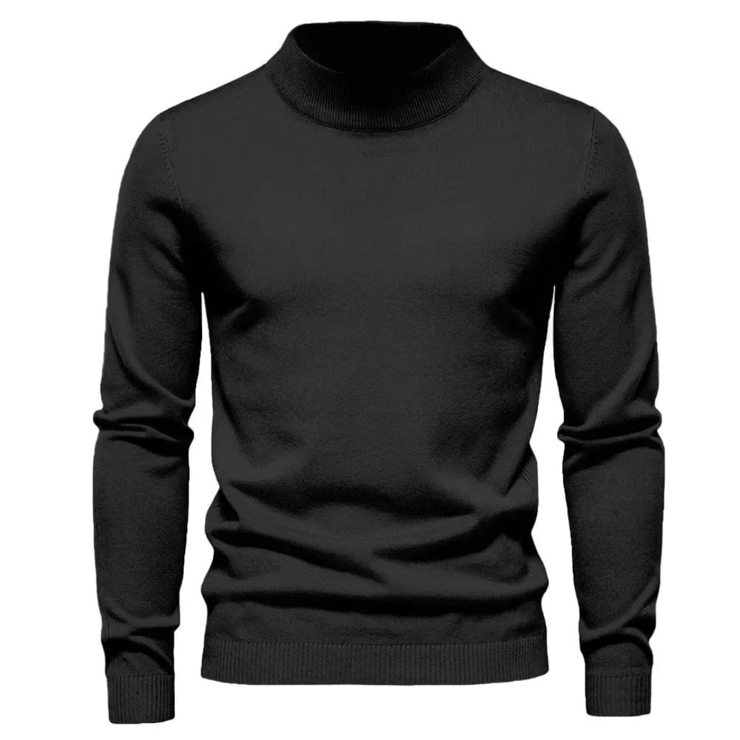 Heren Fijngebreide Pullover | Elegante Korte Kraagstijl