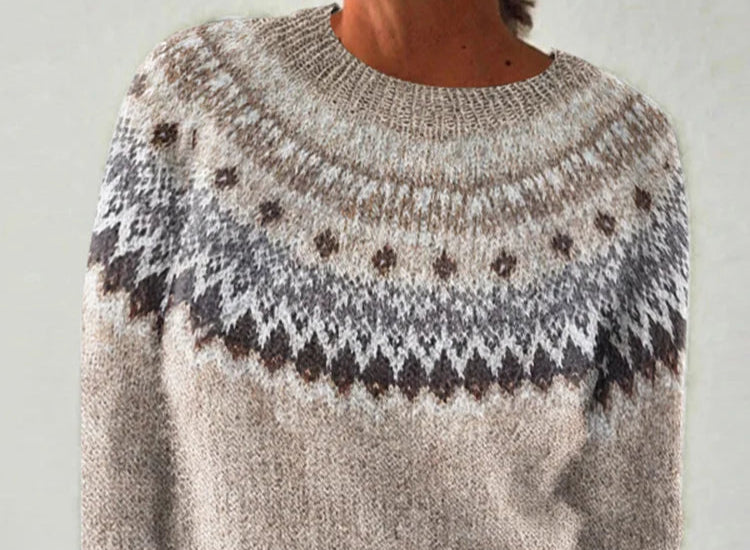 Dames Norweger Pullover | Lang, Warm
