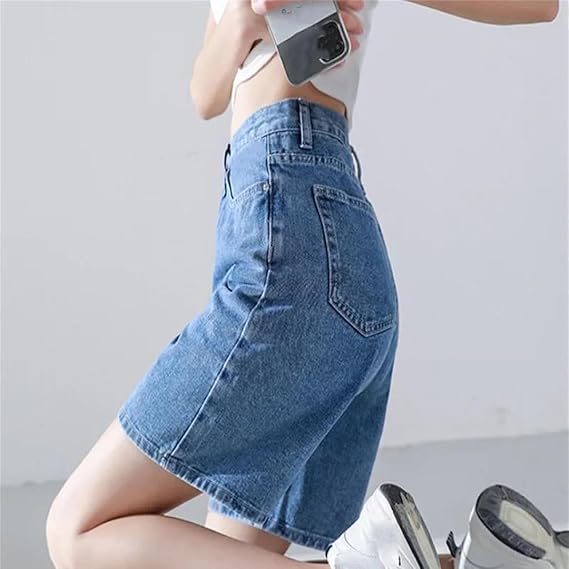 Dames Zomer Jeansshorts | Hoog, Bermuda