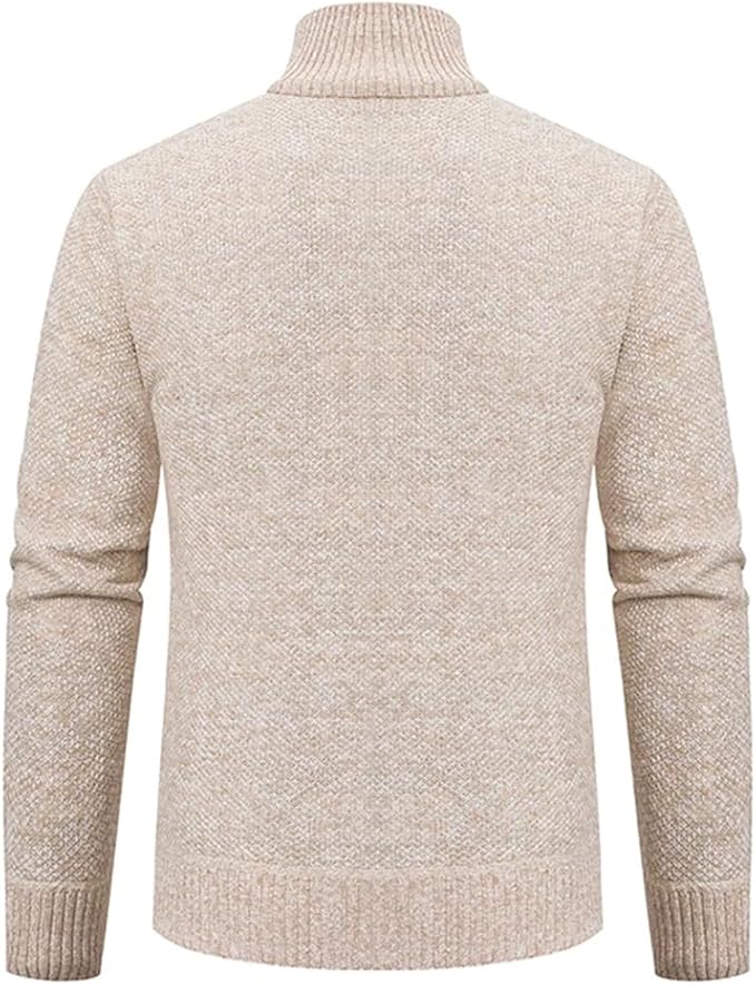 Heren Moderne Winter Strickjacke | Ritssluiting, Fijngebreid