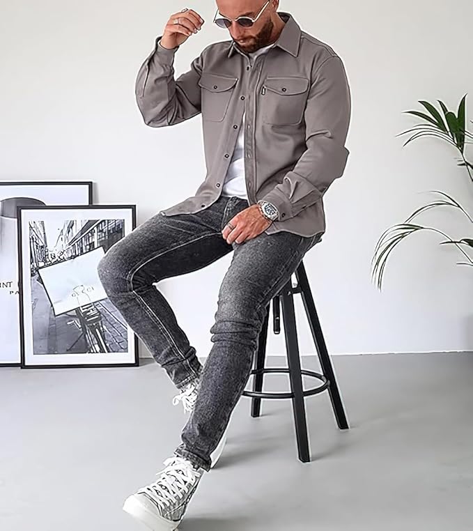 Heren Modern Hemd | Lange Mouwen