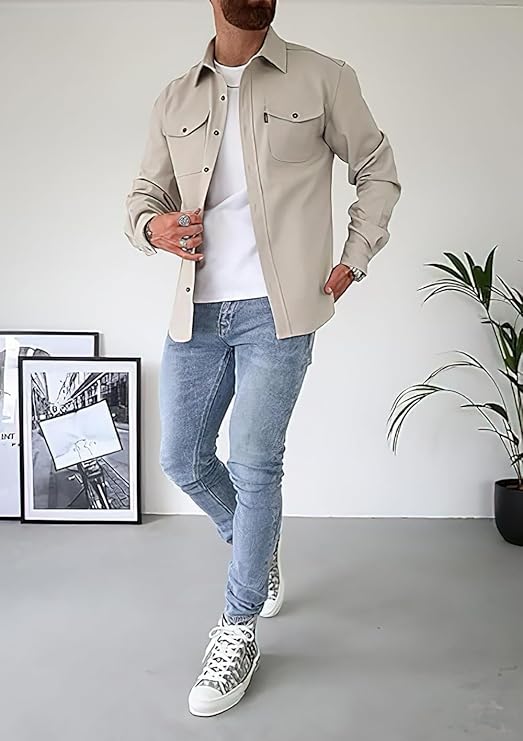 Heren Modern Hemd | Lange Mouwen