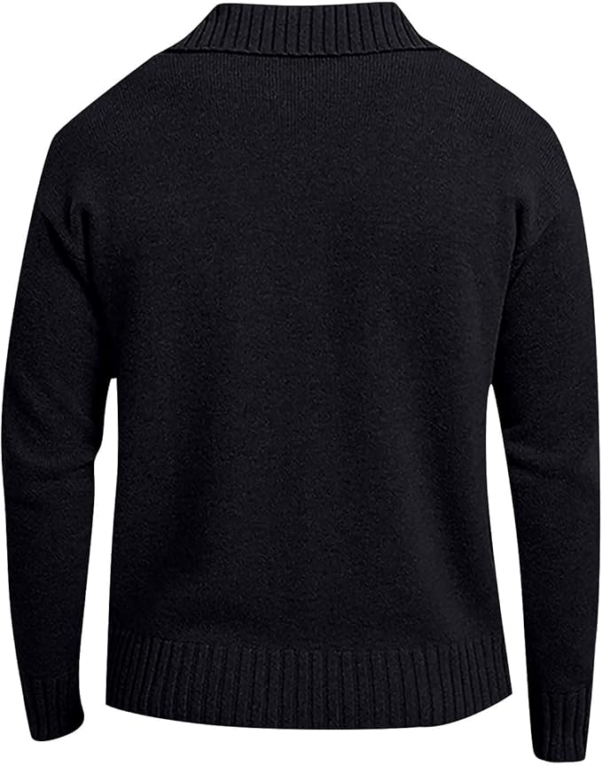 Heren Moderne Winter Strickjacke | Ritssluiting, Fijngebreid