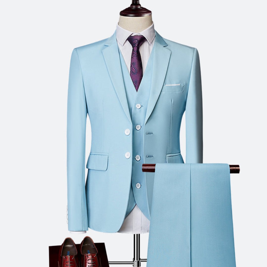 Heren Elegant Driedelig Pak | Gilet, Slim Fit