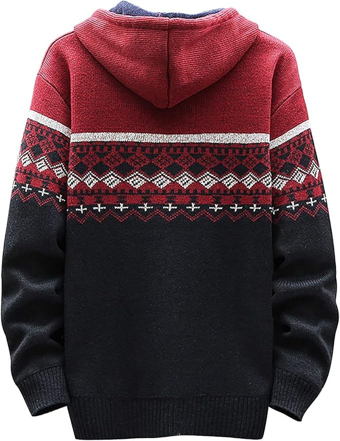 Heren Warme Winter Hoodie | Fleecevoering, Ritssluiting