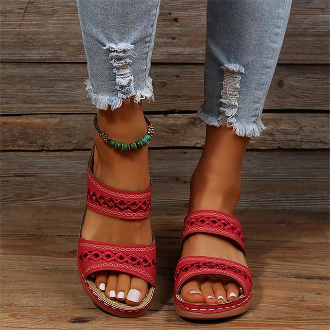 Dames Comfortabele Sandalen | Dubbele Bandjes