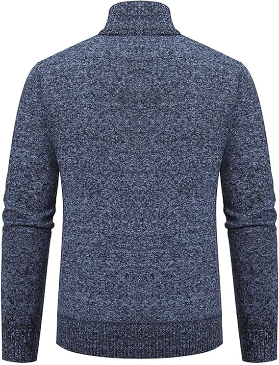 Heren Moderne Winter Strickjacke | Ritssluiting, Fijngebreid