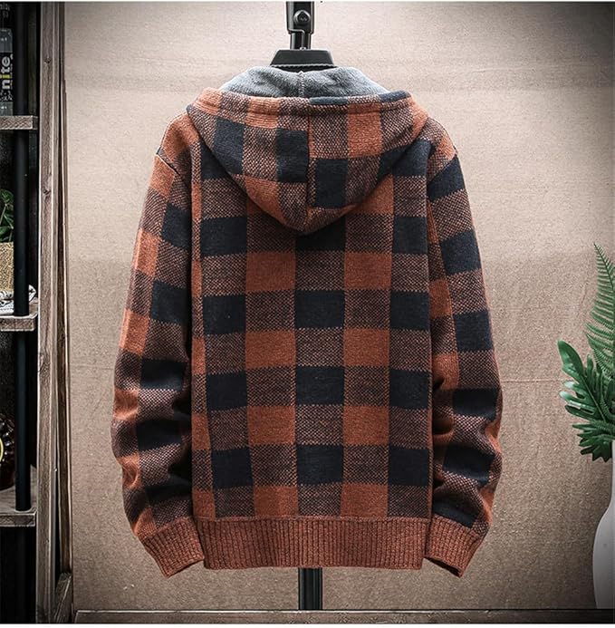 Heren Warme Winter Hoodie | Fleecevoering, Ritssluiting